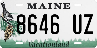 ME license plate 8646UZ