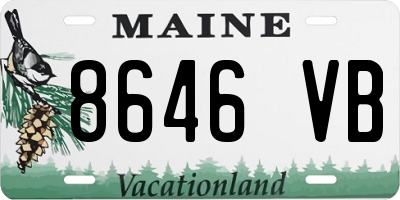 ME license plate 8646VB