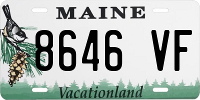 ME license plate 8646VF