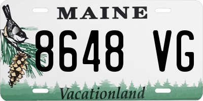 ME license plate 8648VG