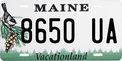 ME license plate 8650UA