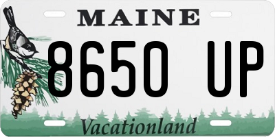 ME license plate 8650UP