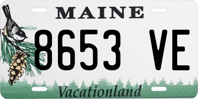 ME license plate 8653VE