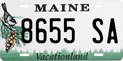 ME license plate 8655SA