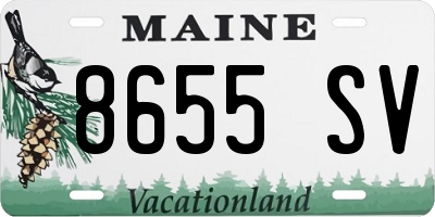 ME license plate 8655SV