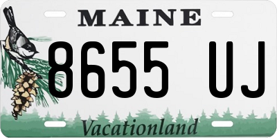 ME license plate 8655UJ