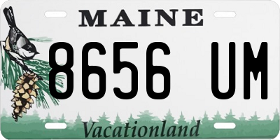 ME license plate 8656UM