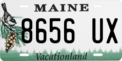 ME license plate 8656UX