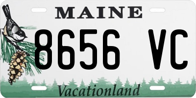 ME license plate 8656VC