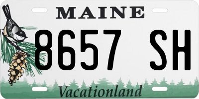ME license plate 8657SH