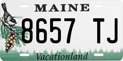 ME license plate 8657TJ