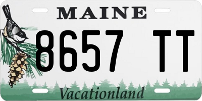ME license plate 8657TT