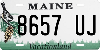 ME license plate 8657UJ