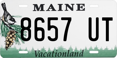 ME license plate 8657UT