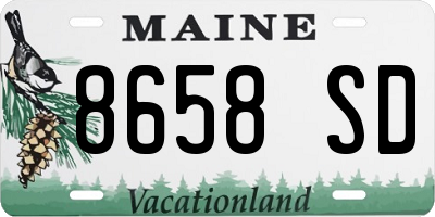 ME license plate 8658SD