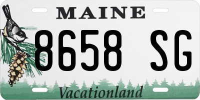 ME license plate 8658SG