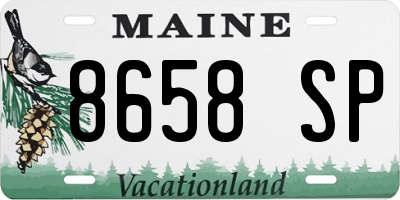 ME license plate 8658SP