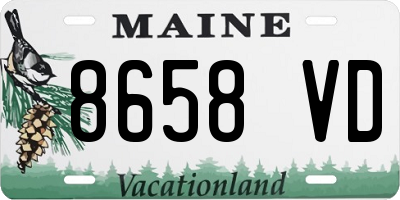ME license plate 8658VD