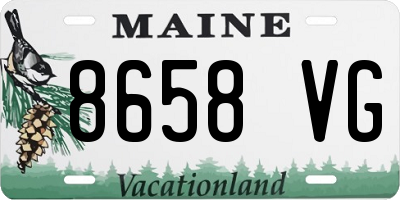 ME license plate 8658VG