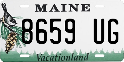 ME license plate 8659UG