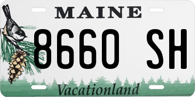 ME license plate 8660SH