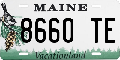 ME license plate 8660TE