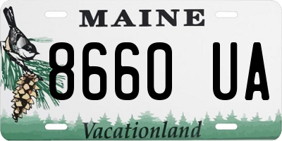 ME license plate 8660UA