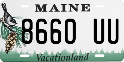 ME license plate 8660UU