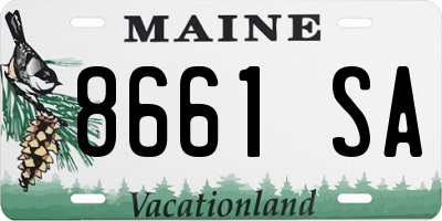 ME license plate 8661SA