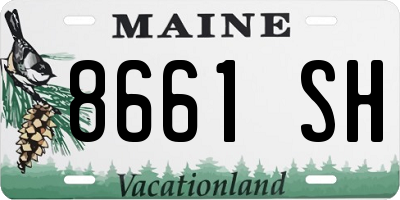 ME license plate 8661SH