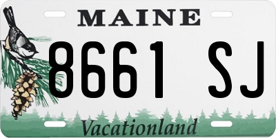 ME license plate 8661SJ