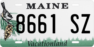 ME license plate 8661SZ