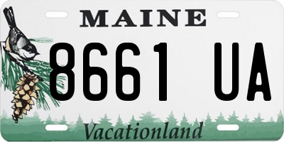 ME license plate 8661UA
