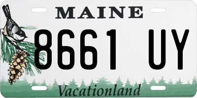 ME license plate 8661UY