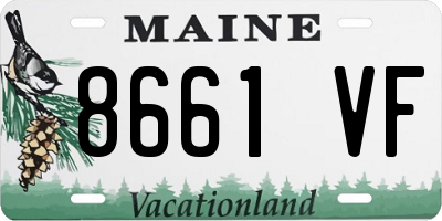 ME license plate 8661VF