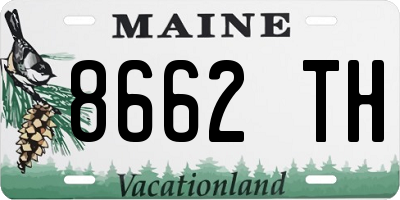 ME license plate 8662TH