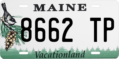 ME license plate 8662TP