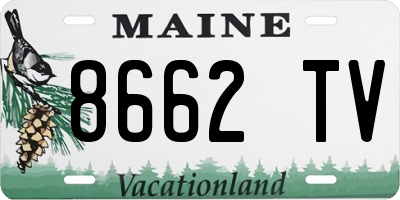 ME license plate 8662TV