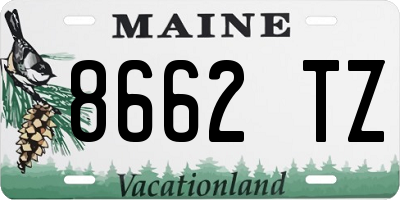 ME license plate 8662TZ