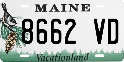 ME license plate 8662VD
