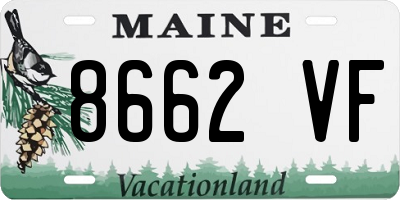 ME license plate 8662VF