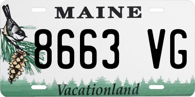 ME license plate 8663VG