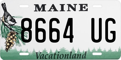 ME license plate 8664UG