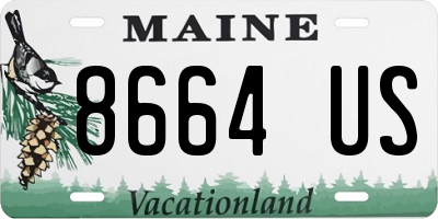 ME license plate 8664US