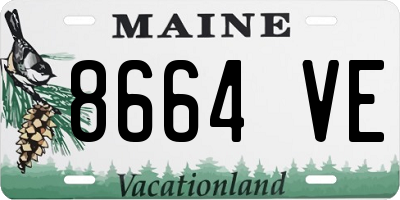 ME license plate 8664VE