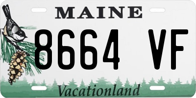 ME license plate 8664VF