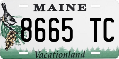 ME license plate 8665TC