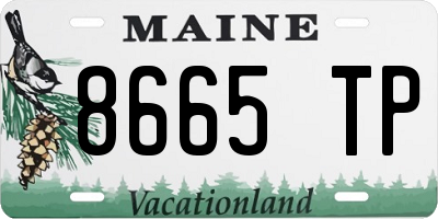 ME license plate 8665TP
