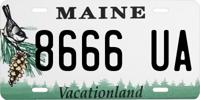 ME license plate 8666UA