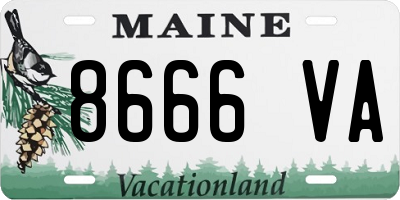 ME license plate 8666VA